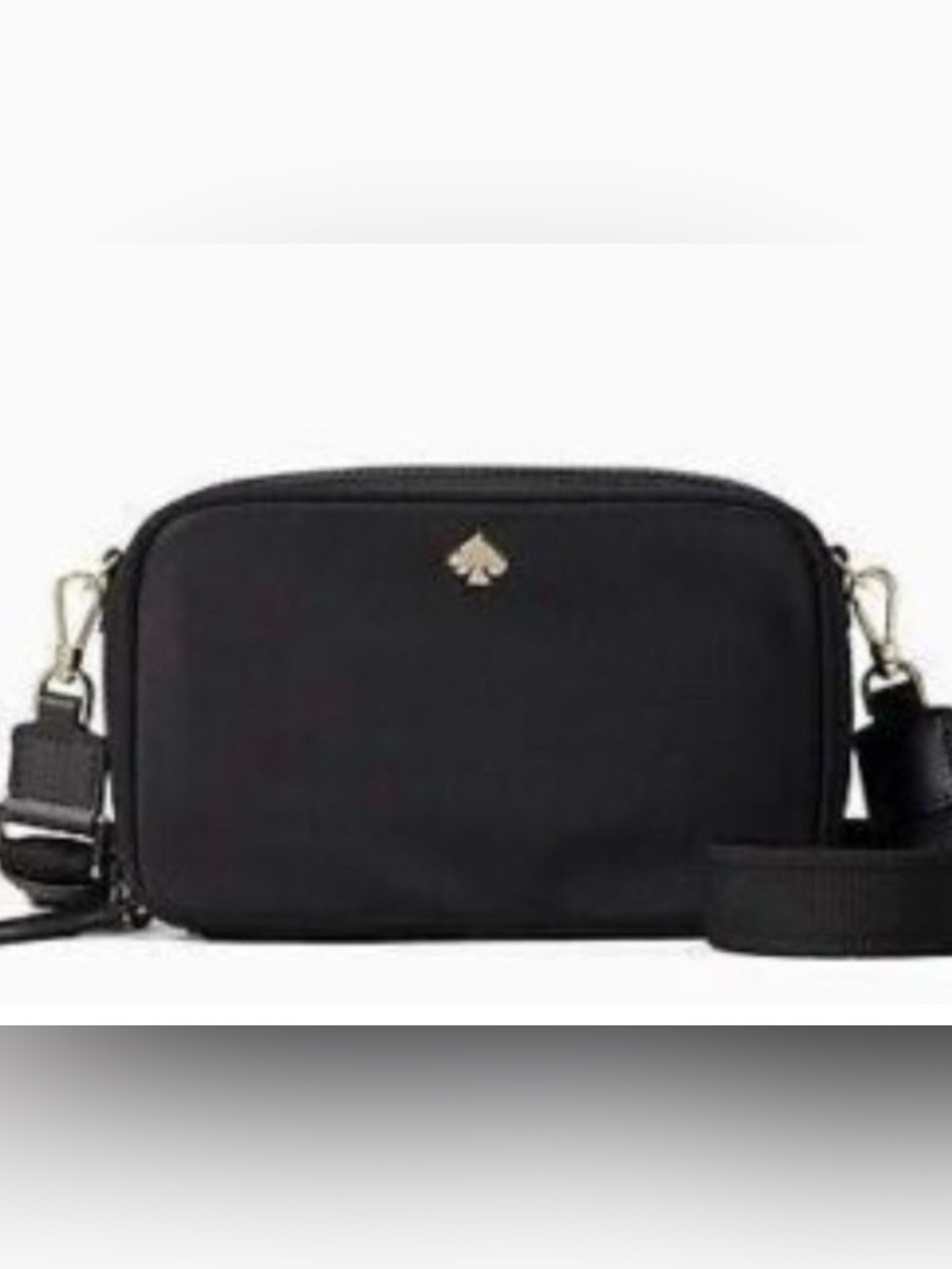 kate spade Jae black nylon small camera bag NWOT